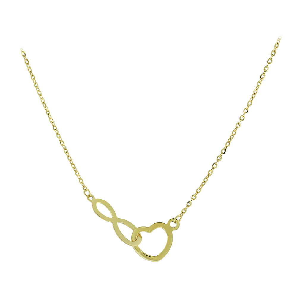 9K INFINITY LOVE NECKLACE