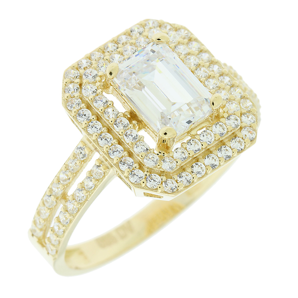 14K CUBIC ZIRCON RING