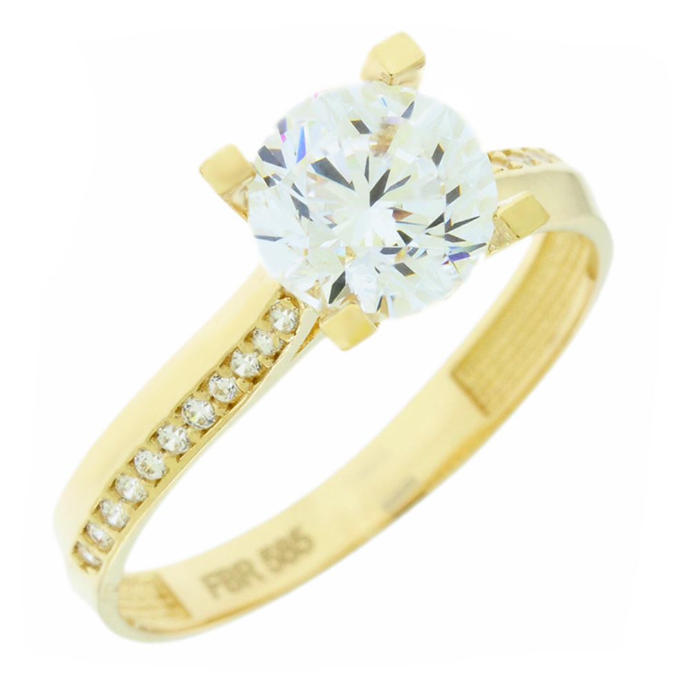 14K CZ PROMISE RING