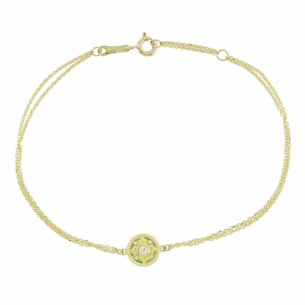 14k gold handmade bracelet