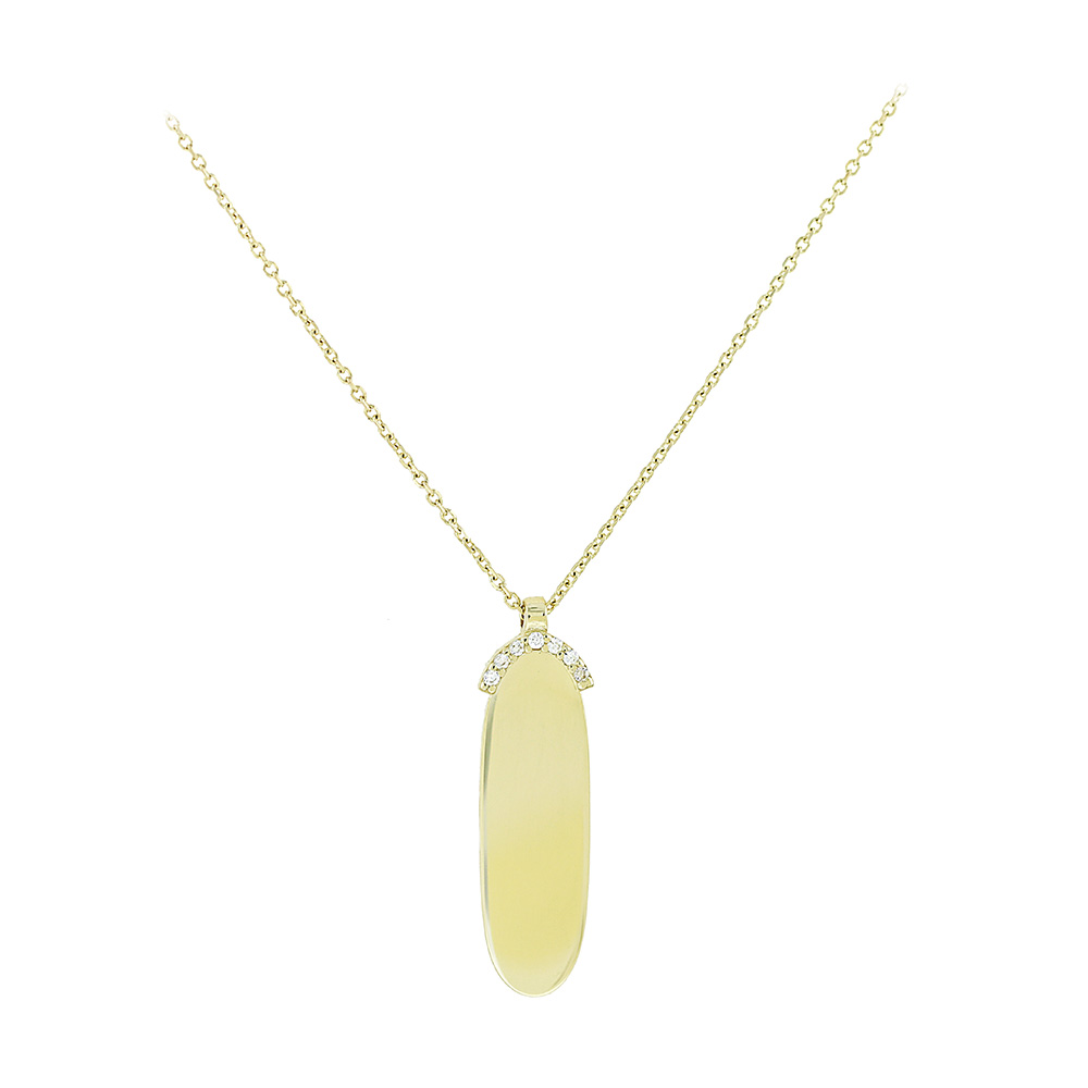 14K GOLD BAR NECKLACE