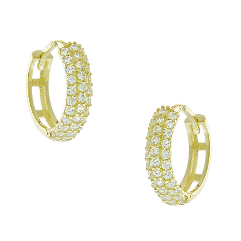 14K GOLD HOOP EARRINGS