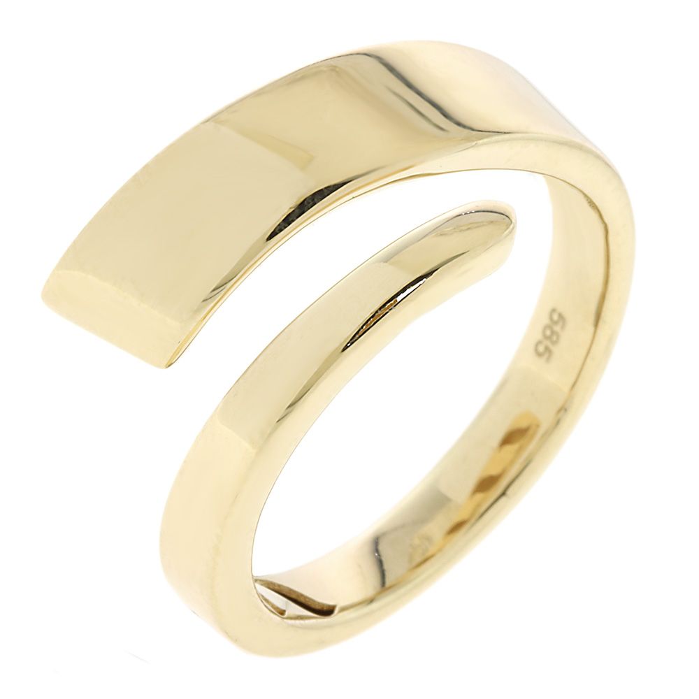 14K SOLID GOLD PLAIN RING