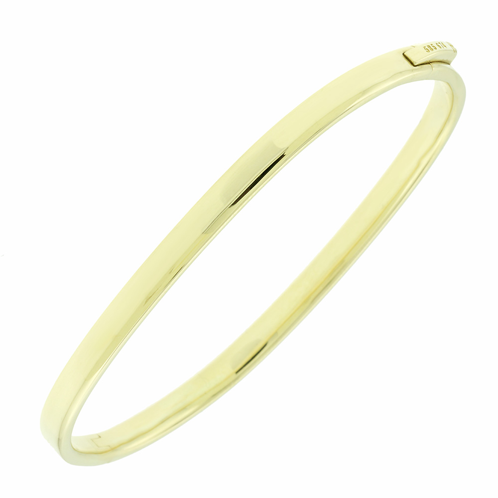 14K GOLD PLAIN BANGLE