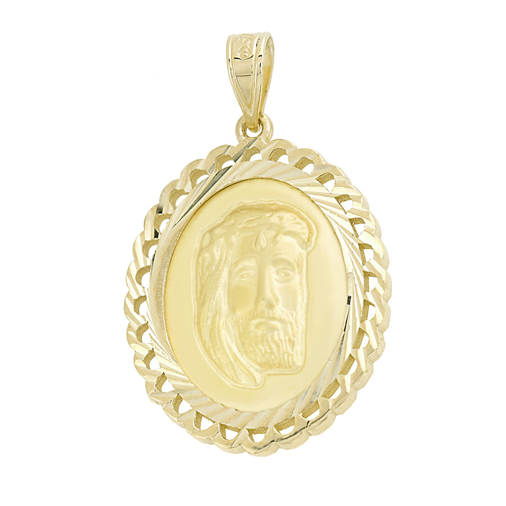 9K GOLD JESUS PENDANT