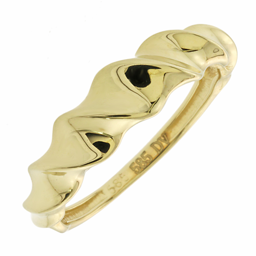14K TWISTED RING