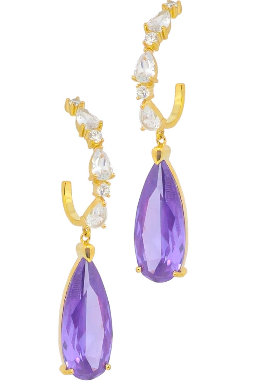 925 amethyst earrings