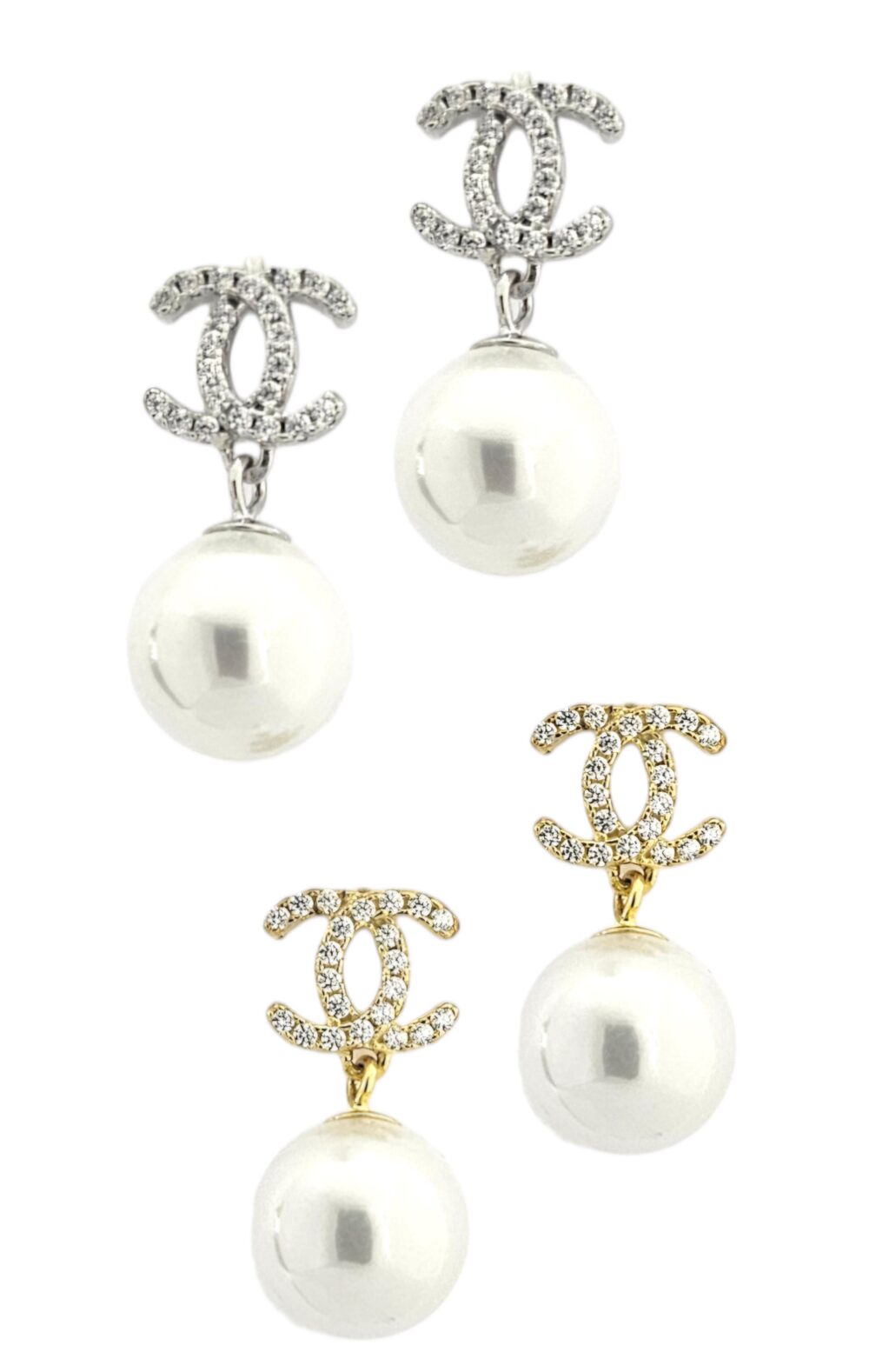 925 CHANEL WITH PEARL EARRINGS