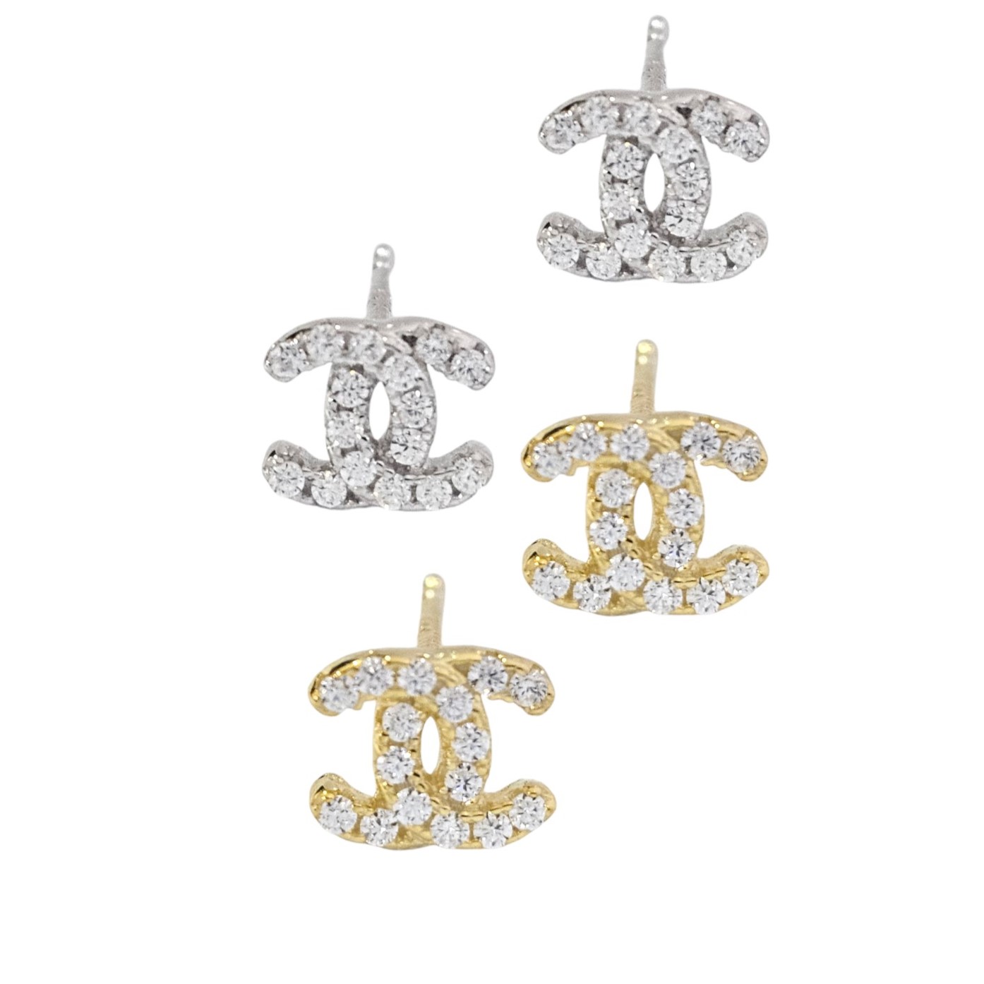 925 CUSTOM MADE CHANNEL EARRINGS SMALL