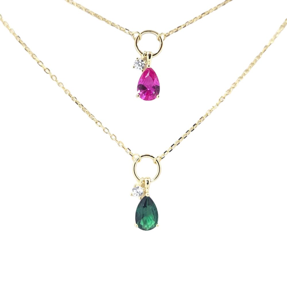 925 PEAR CUT COLORED ZIRCON