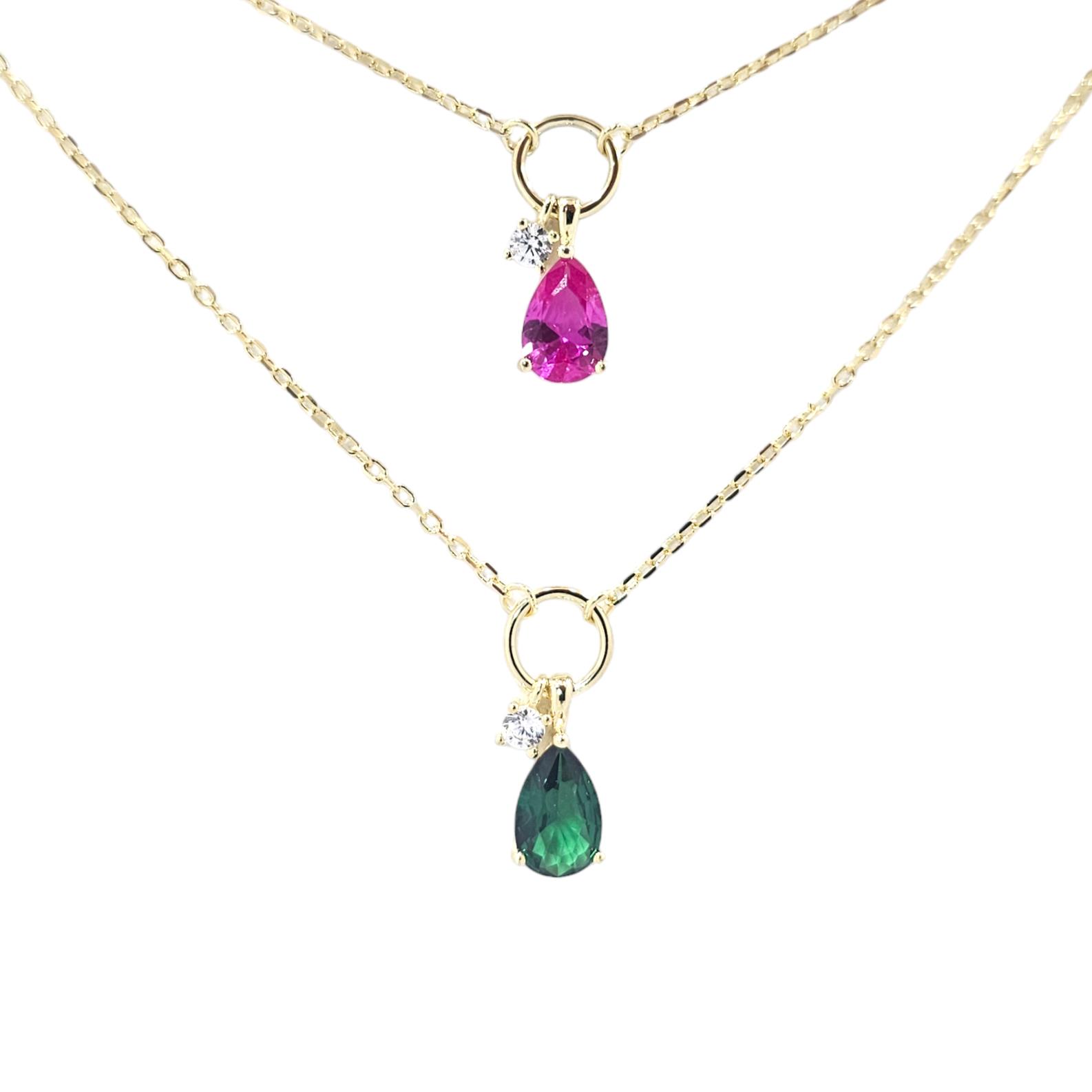 925 PEAR CUT COLORED ZIRCON