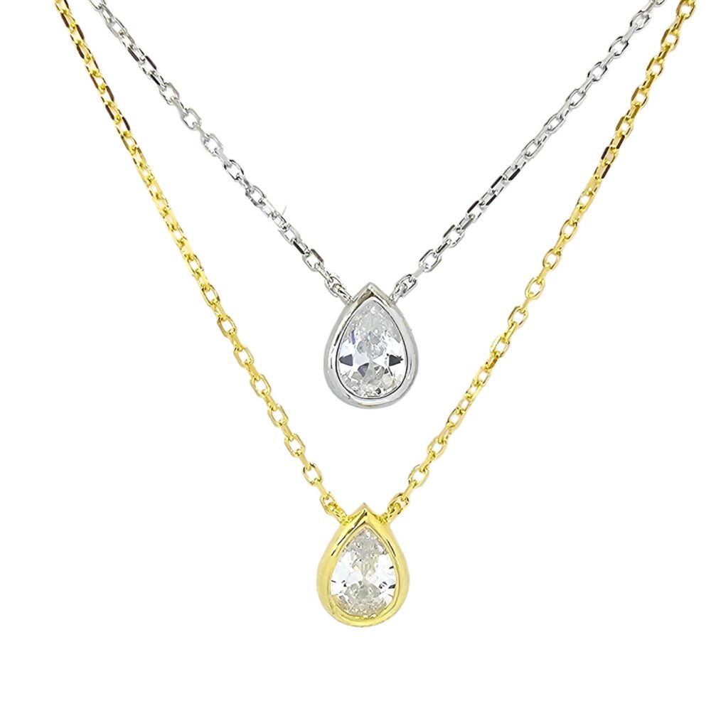 925 PEAR CUT NECKLACE