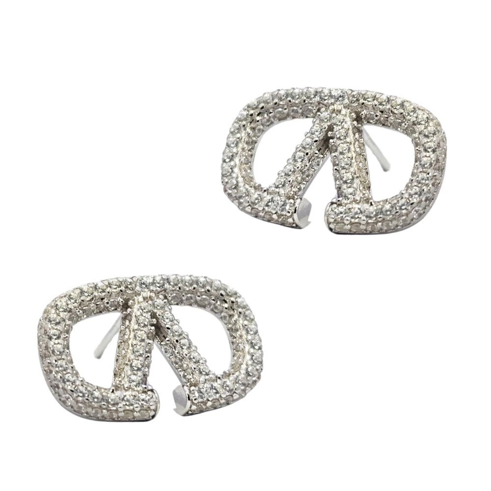 925 CUSTOM MADE CHRISTIAN DIOR EARRINGS