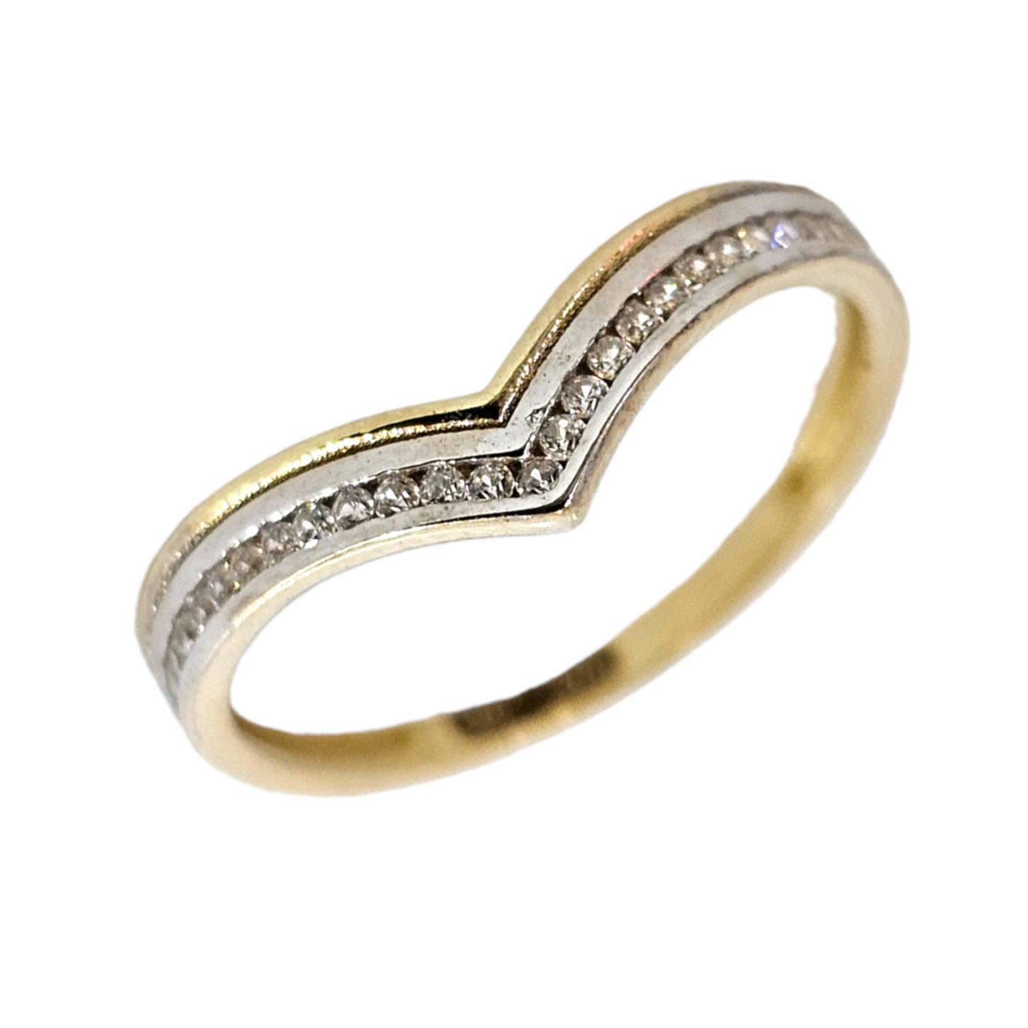 9K GOLD DOUBLE TONE RING