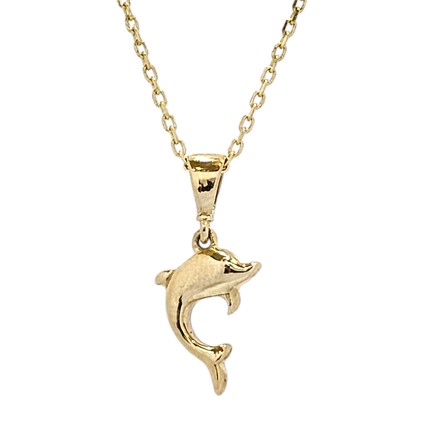 9K GOLD DOLPHIN NECKLACE
