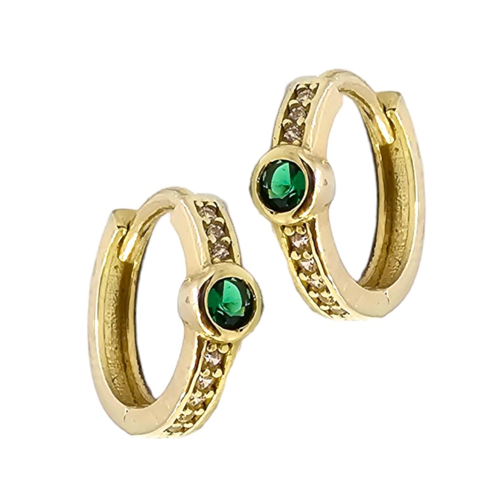 9K GOLD HOOP EARRINGS