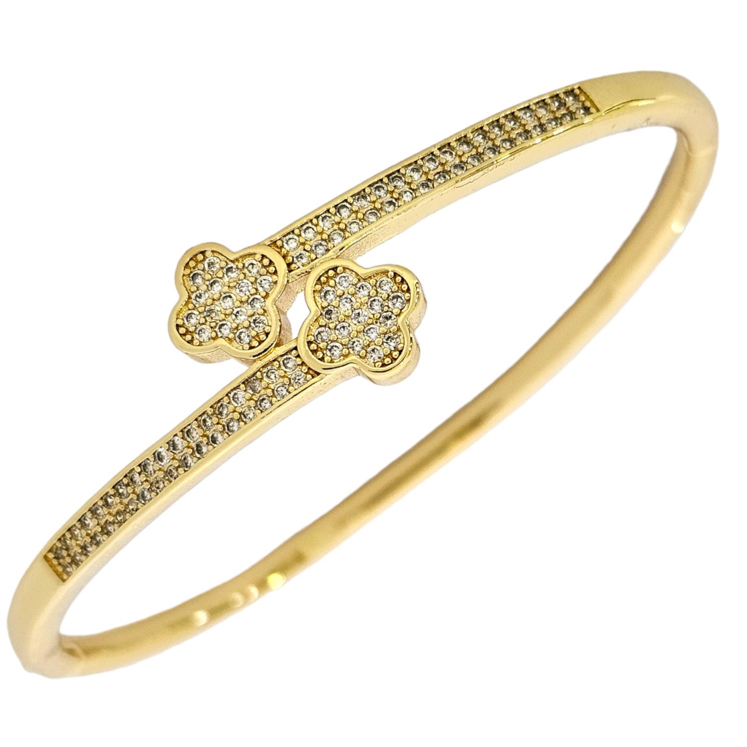 STAINLESS STEEL VANCLEEF BANGLE BRACELET