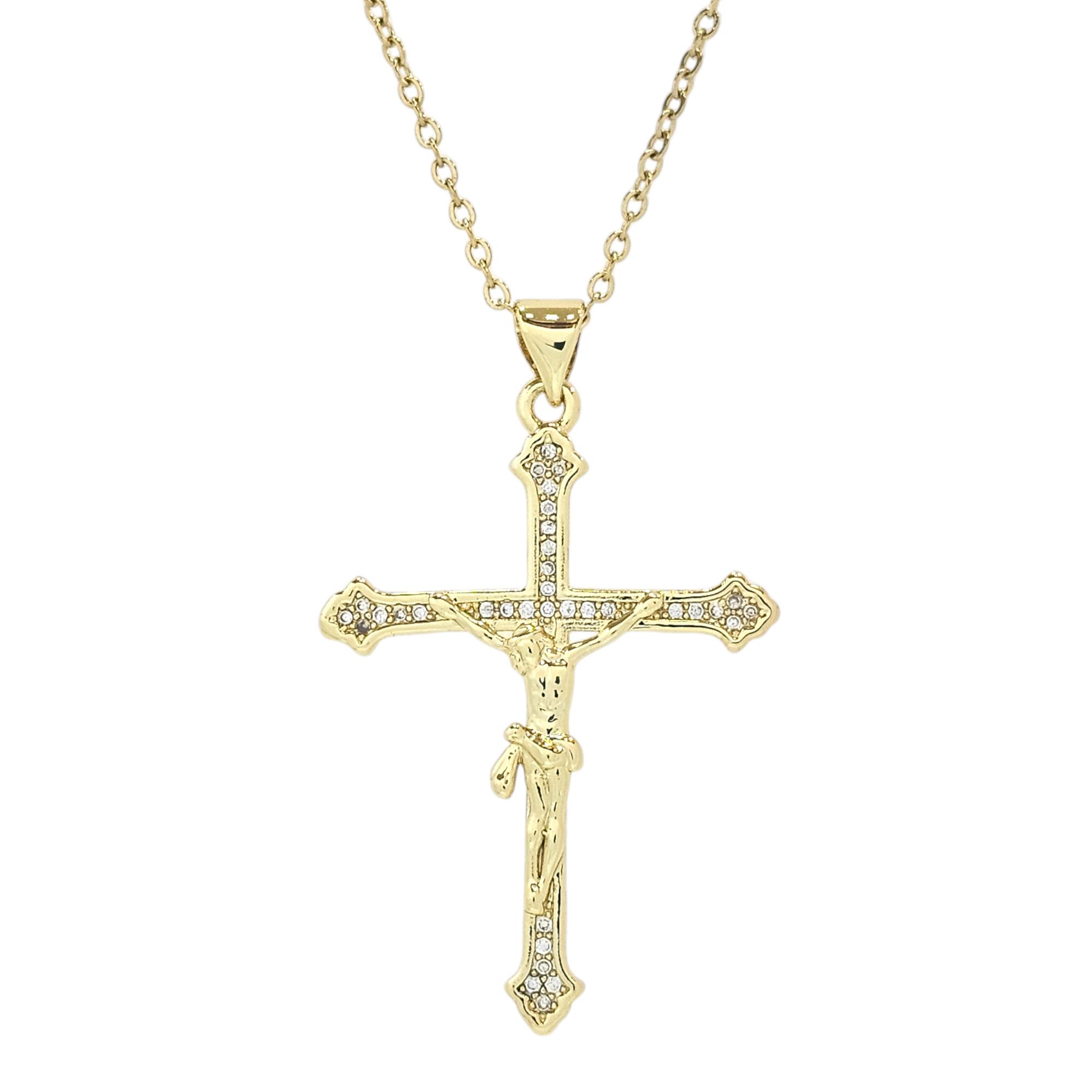 STAINLESS STEEL CROSS NECKLACE