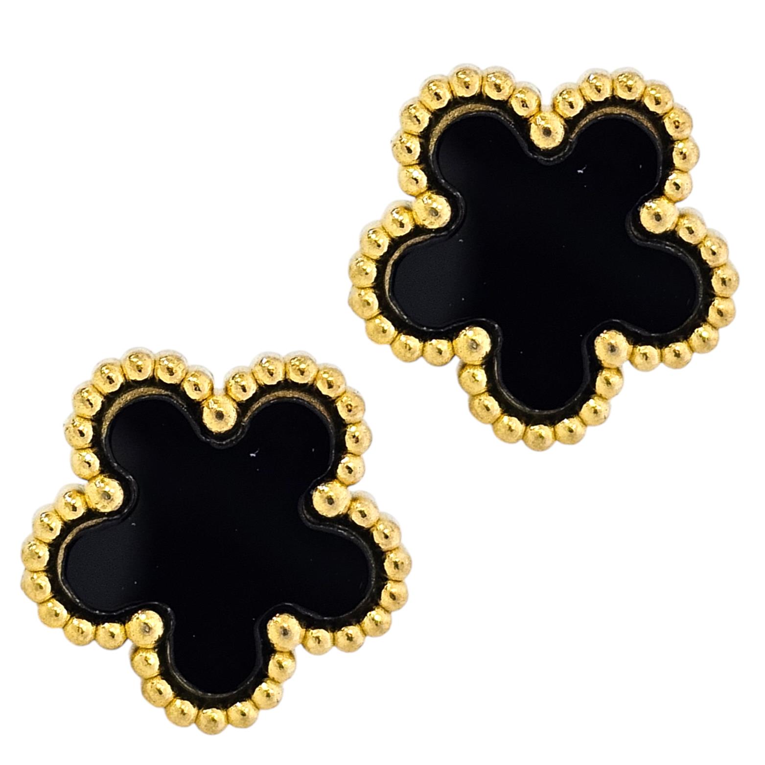 STAINLESS STEEL VANCLEEF EARRINGS