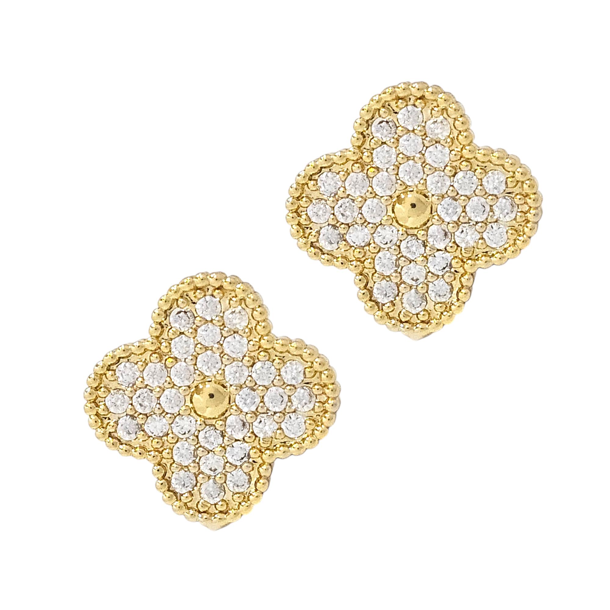 STAINLESS STEEL VANCLEEF EARRINGS