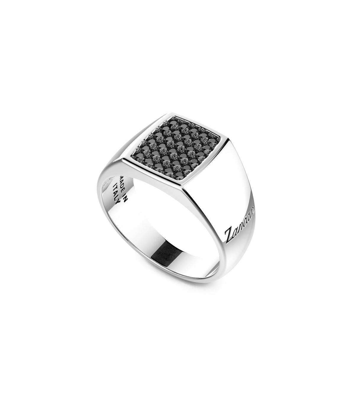 Zancan Ring - Insignia 925 - Chevalier - Black Spinelli