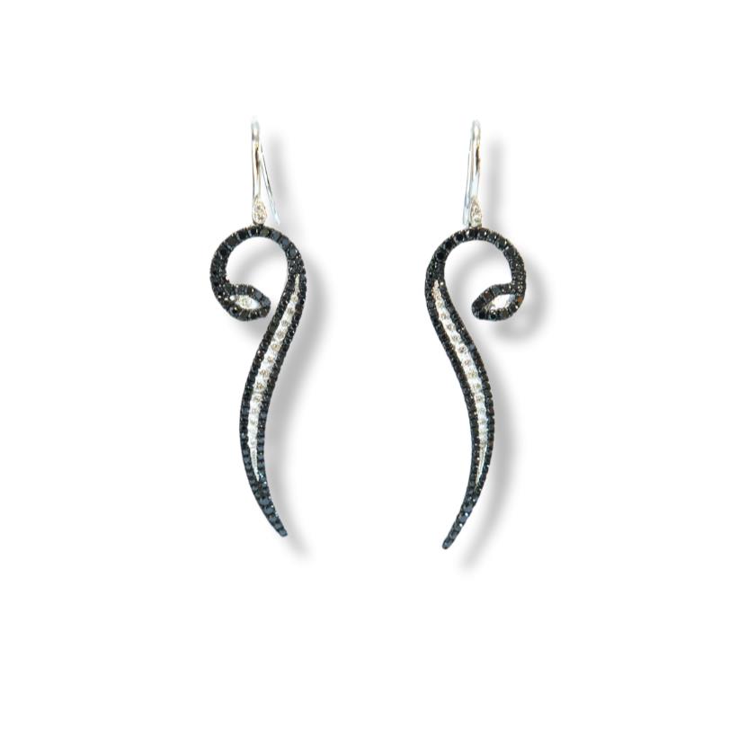SNAKE DIAMOND EARRINGS