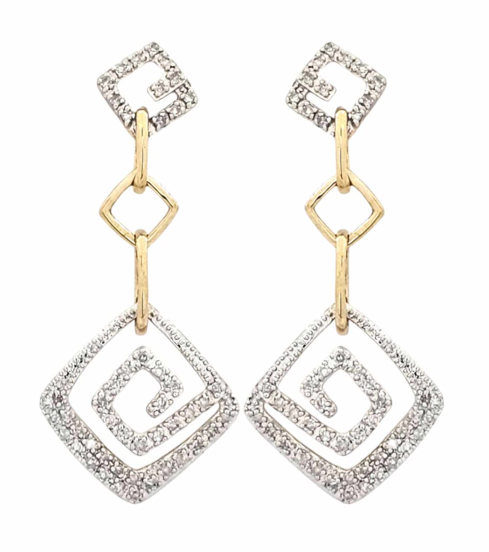 14K DIAMOND EARRINGS 0.47CTW