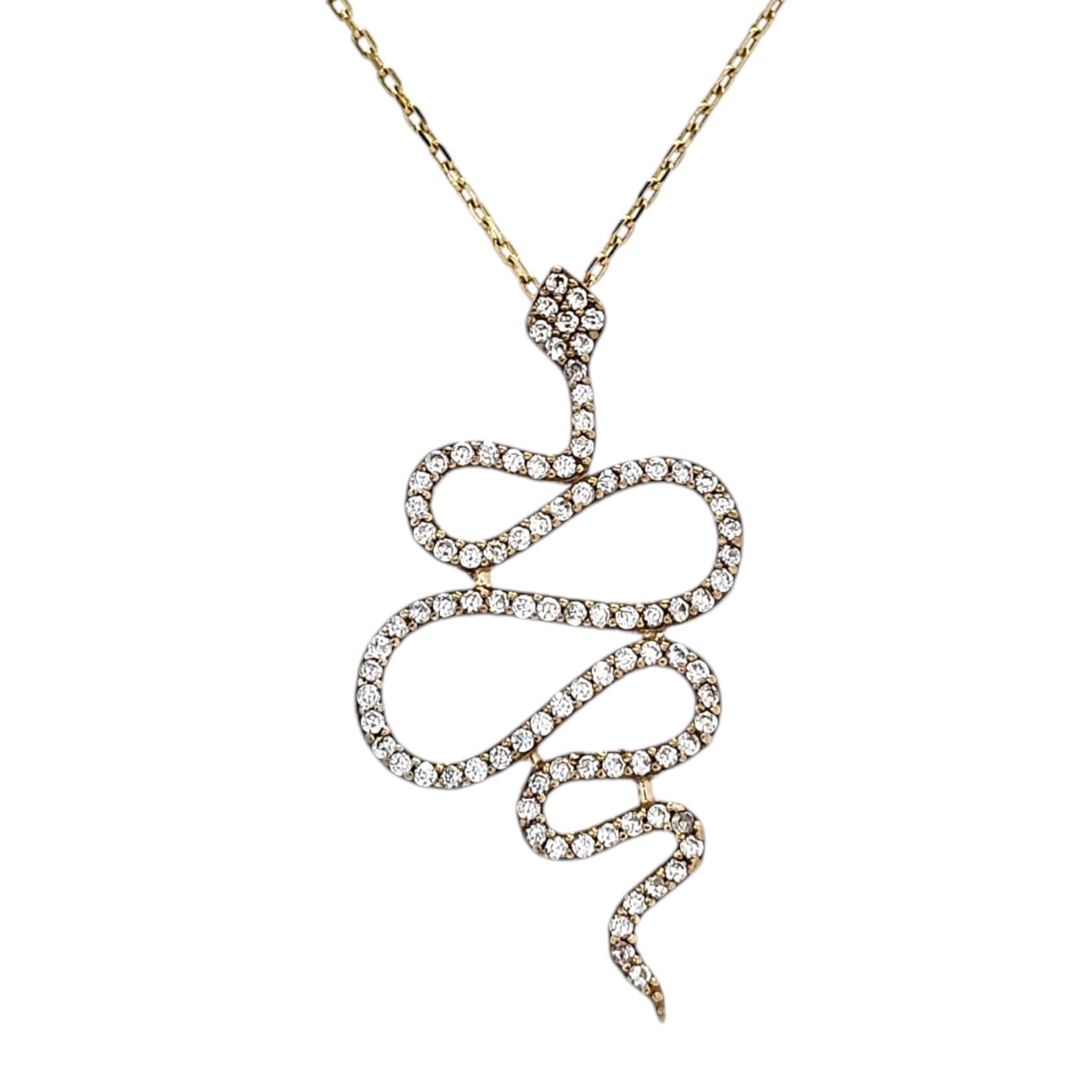 9K GOLD SNAIK NECKLACE