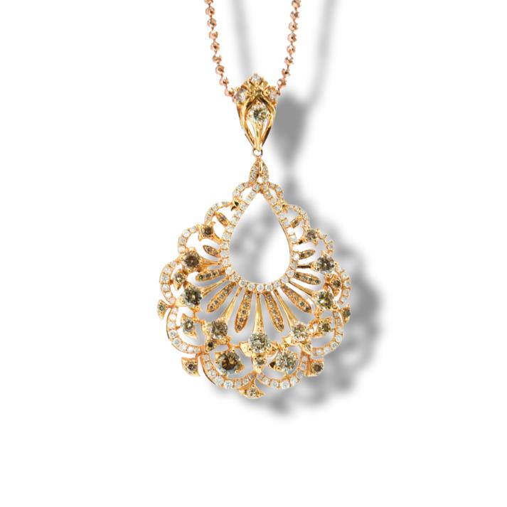 CHAMPAGNE DIAMOND PENDANT