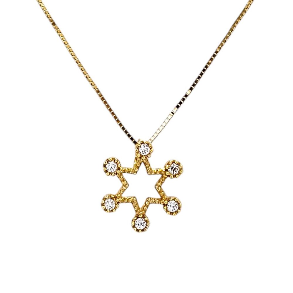 18K GOLD STAR NECKLACE