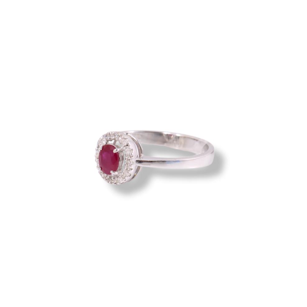 18k ruby and diamond