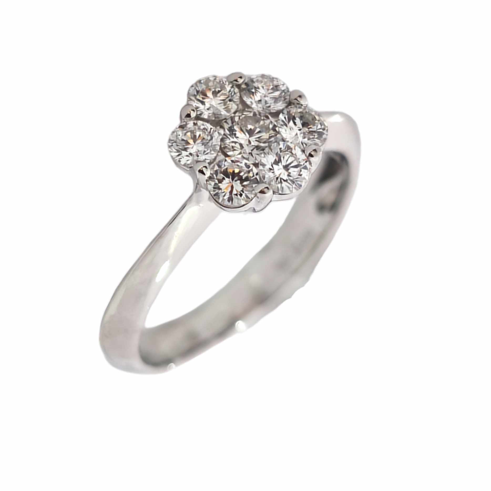 18K WHITE GOLD O.52CTW DIAMOND RING