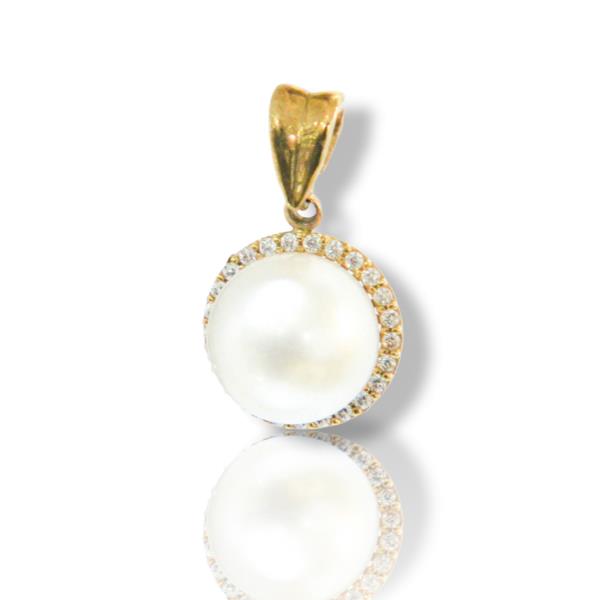 PENDANT BOVVO 14CT PEARL