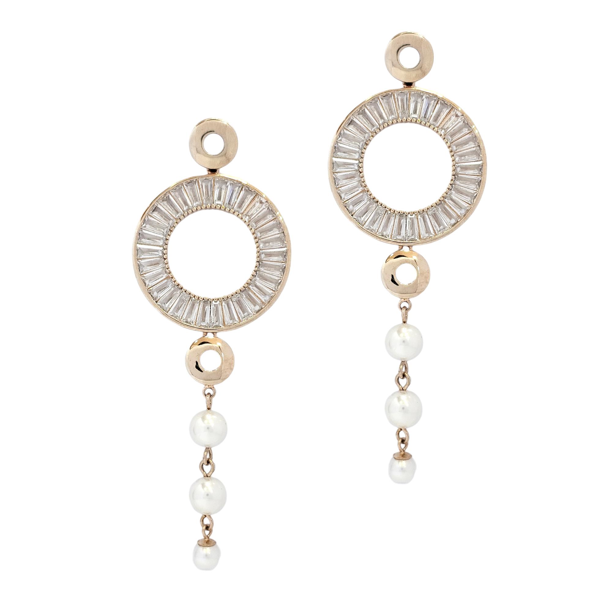 925 ROSE GOLD HANGING EARRINGS