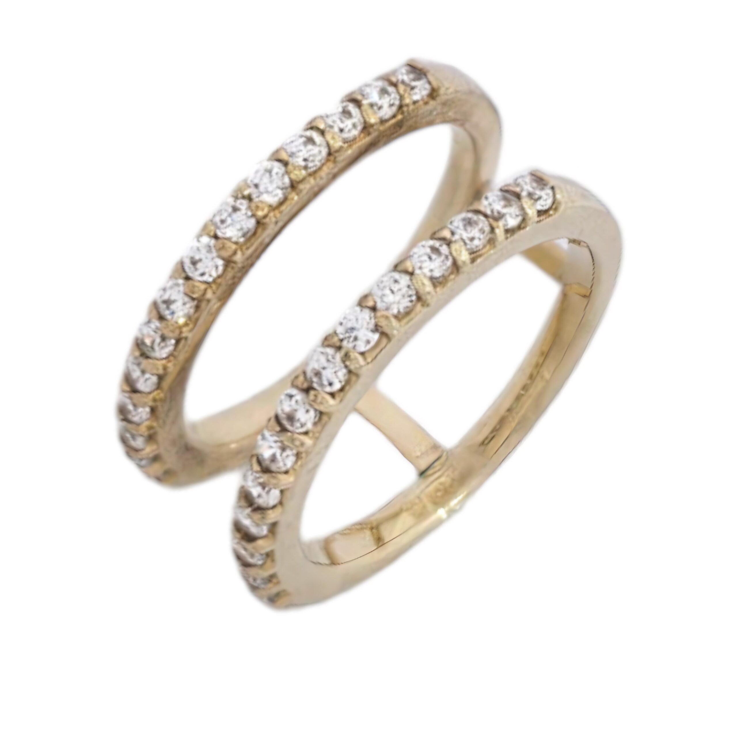 9K GOLD DOUBLE RING