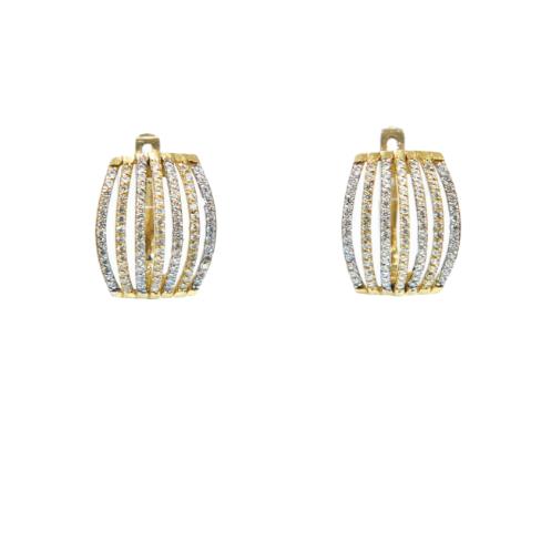 9K EARRINGS ZIRCON
