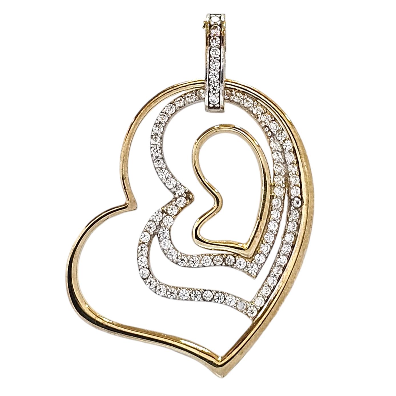 9K GOLD HEART PENDANT