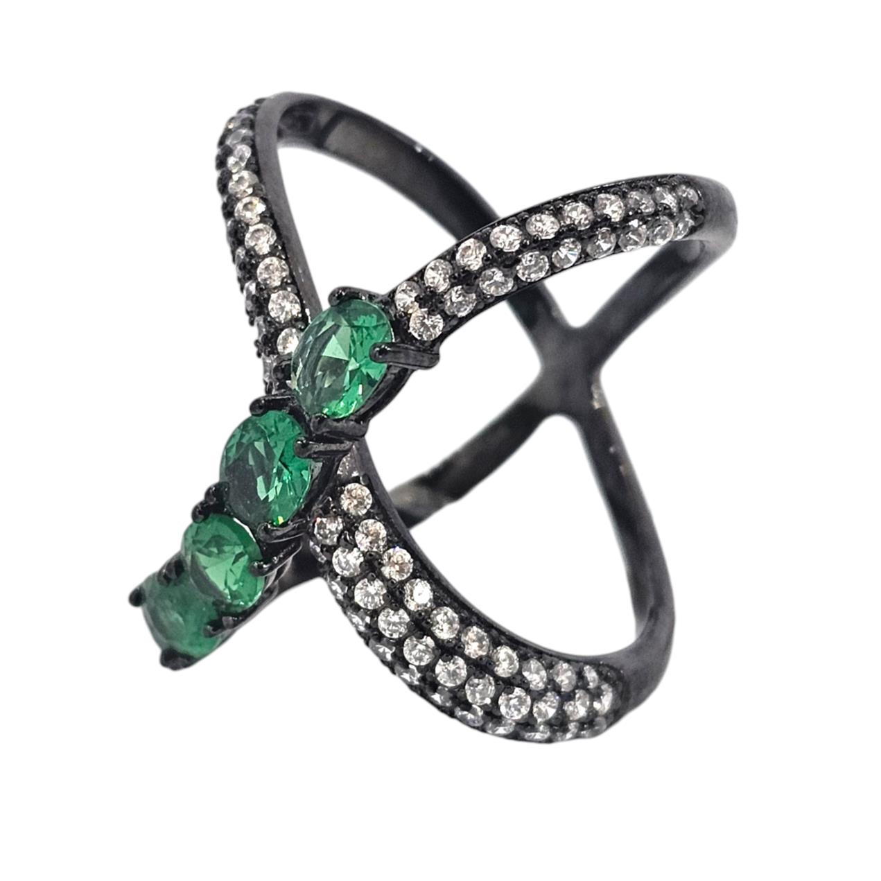 925 BLACK SILVER RING