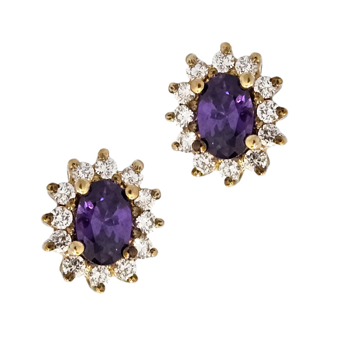 9K GOLD DIANE STYLE EARRINGS