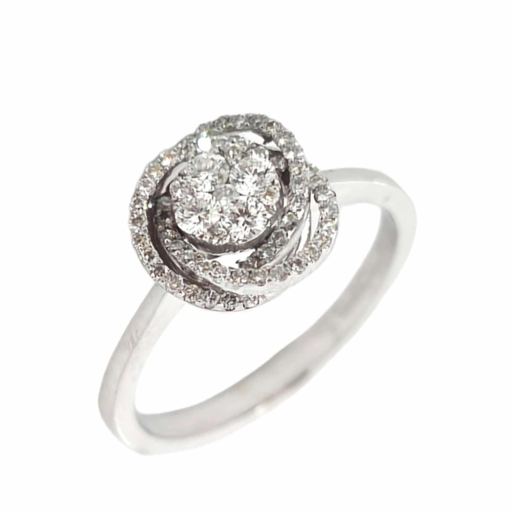 18K WHITE GOLD 0.36CTW DIAMOND RING