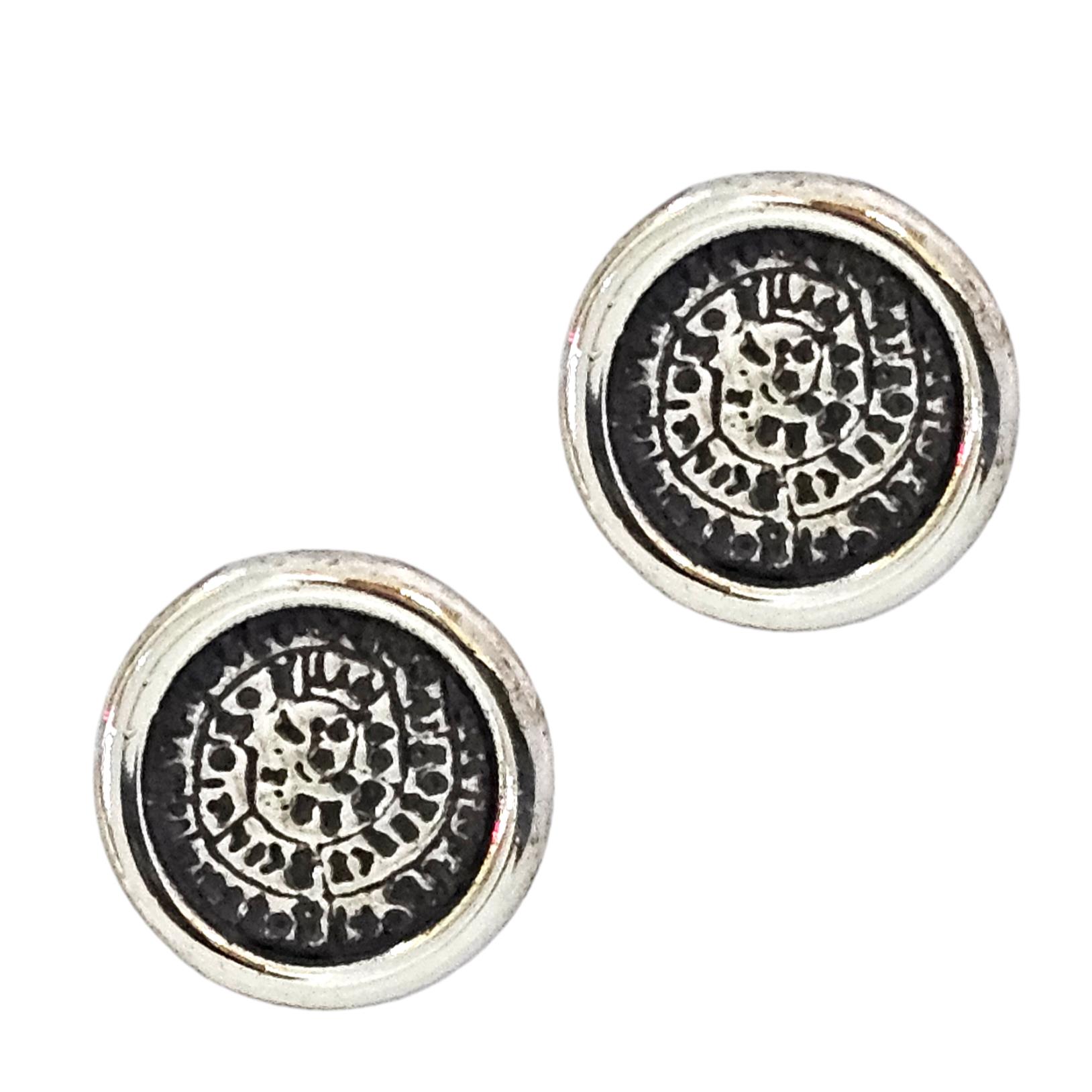 925 DISC OF PHAISTOS STAT EARRINGS