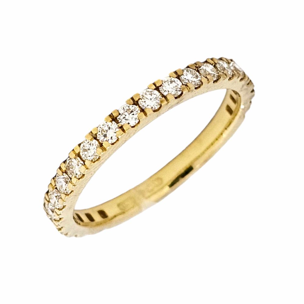 18K GOLD 0.57CTW DIAMOND ETERNITY RING