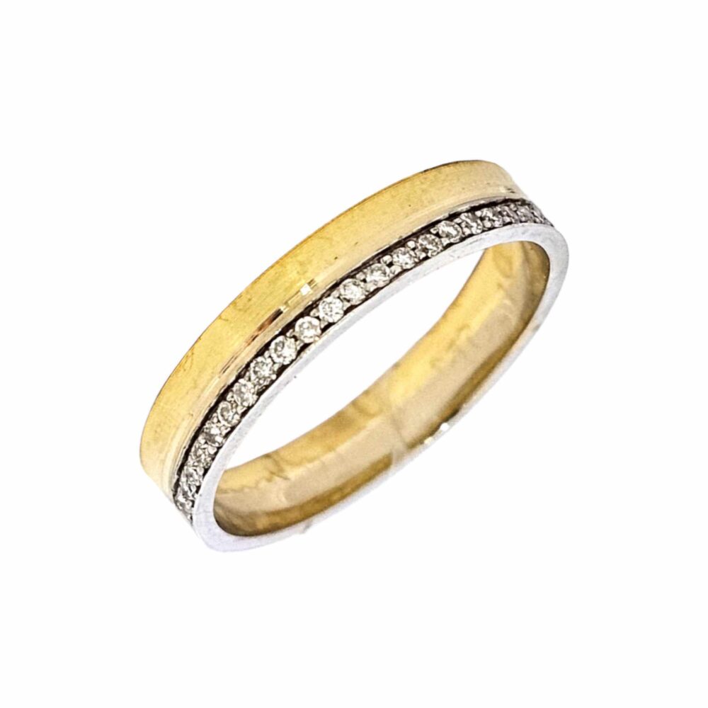 18K GOLD 0.12CTW DIAMOND RING