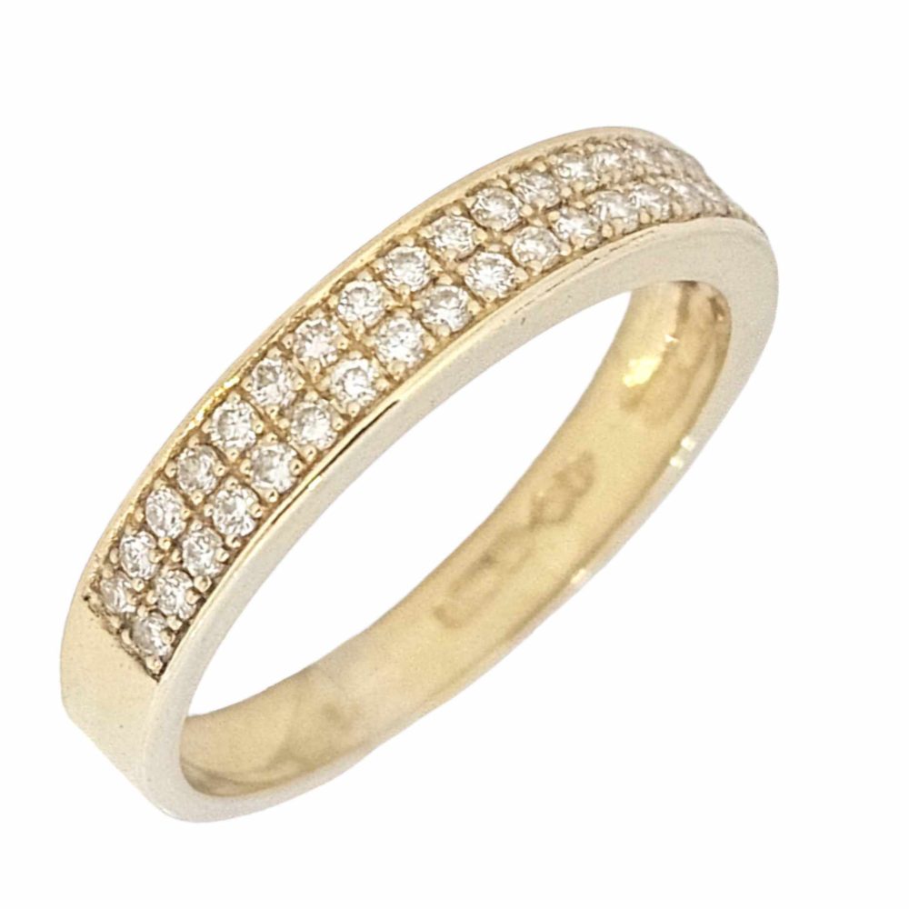 18K GOLD 0.26CTW DIAMOND RING