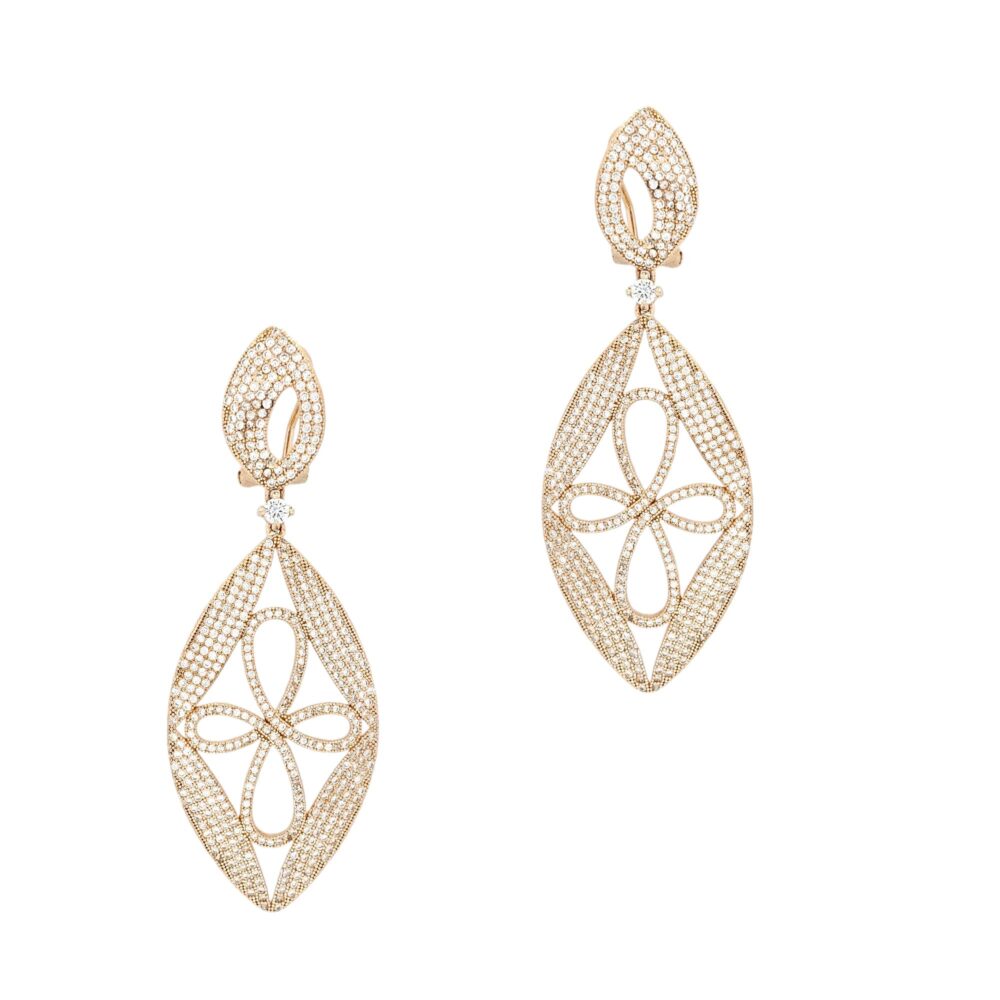925 ROSE GOLD HANGING EARRINGS