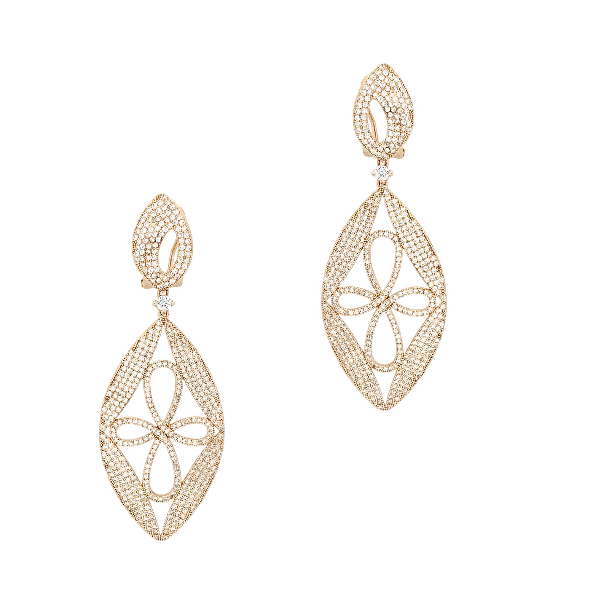 925 ROSE GOLD HANGING EARRINGS