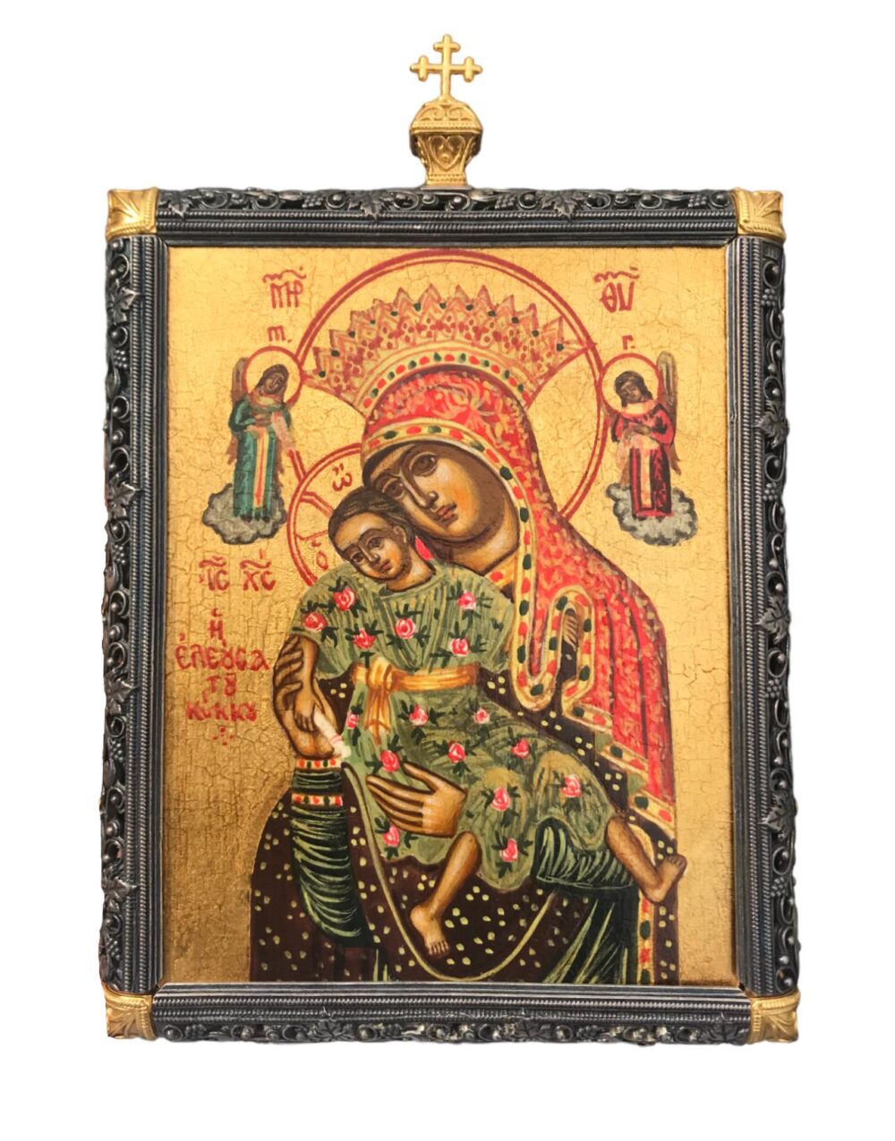 HANDMADE SILVER ICON 24K GOLD PLATED