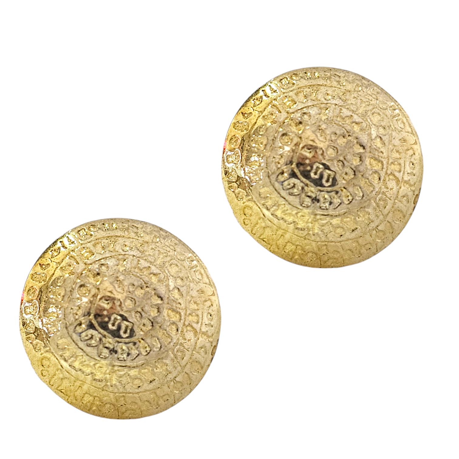 925 CURVED DISC OF PHAISTOS STAT EARRINGS
