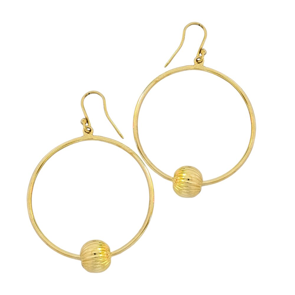 925 HANGING HOOP EARRINGS