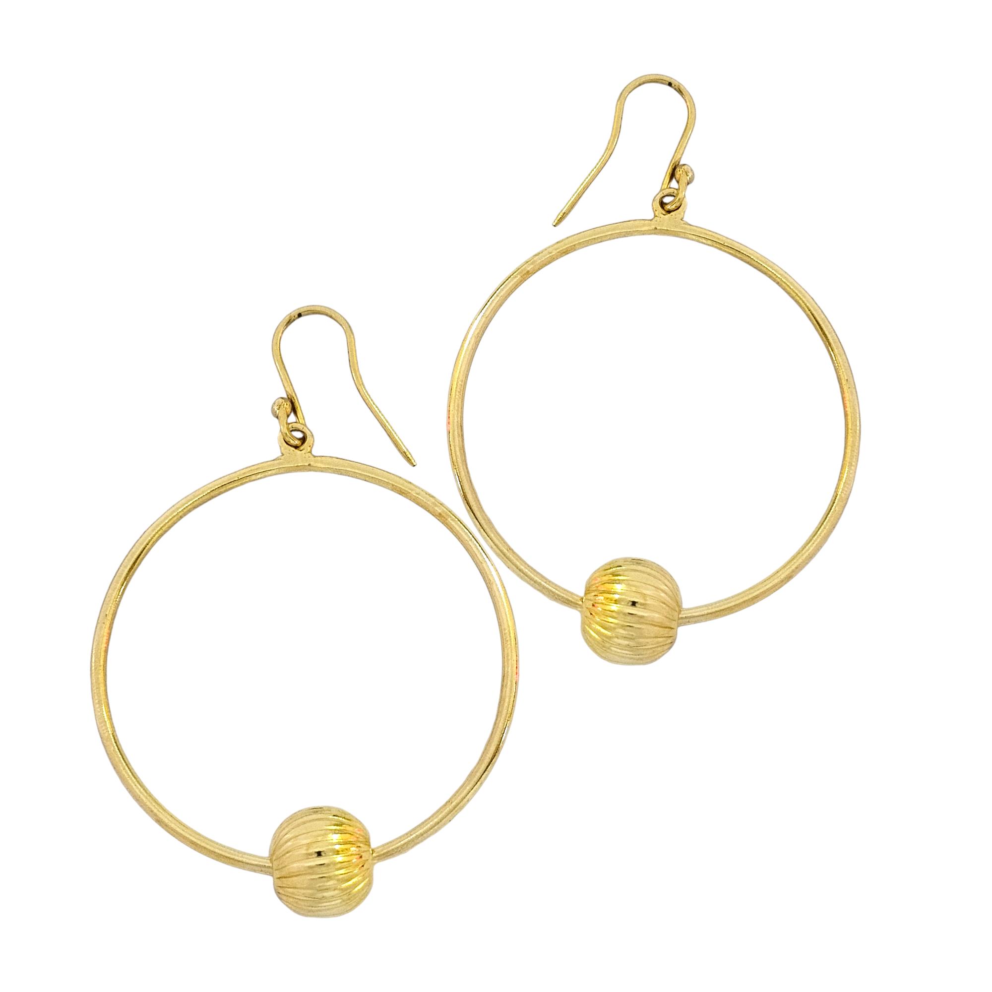 925 HANGING HOOP EARRINGS